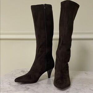 Talbot’s New Dark Brown Faux Suede Boots